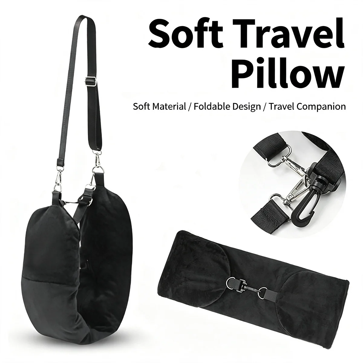 Travel Pillow Inflatable - Almohada de Viaje en Forma de