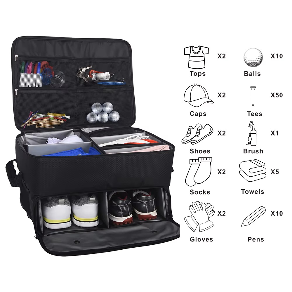 Car Seat Travel Bag - Organizador de Maletero para Golf, Compartimento