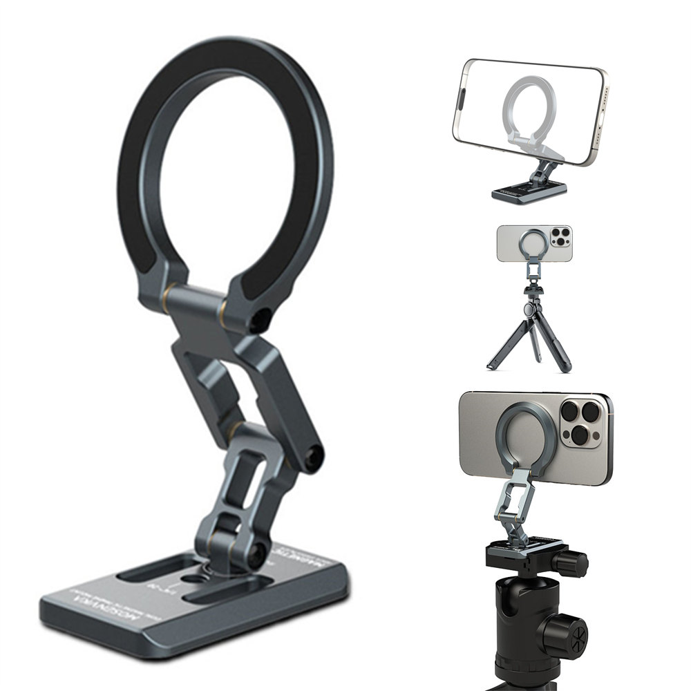 Phone Holder Airplane - Soporte magnético doble para teléfono, trípode