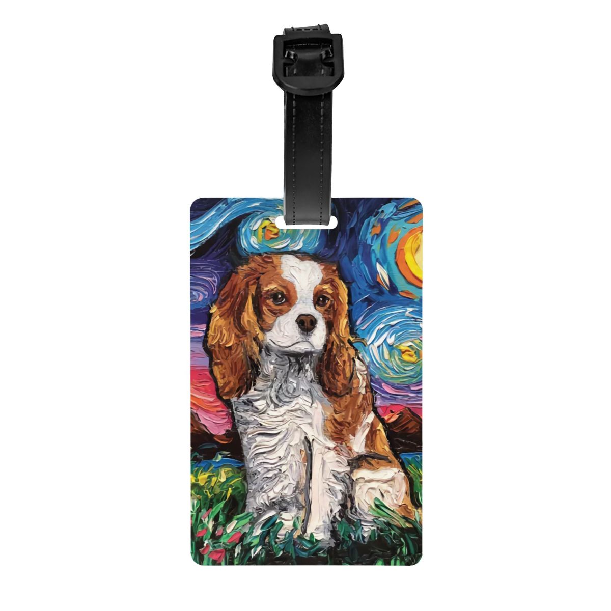Travel Accessories For Dogs - Etiqueta de equipaje artística personalizada para