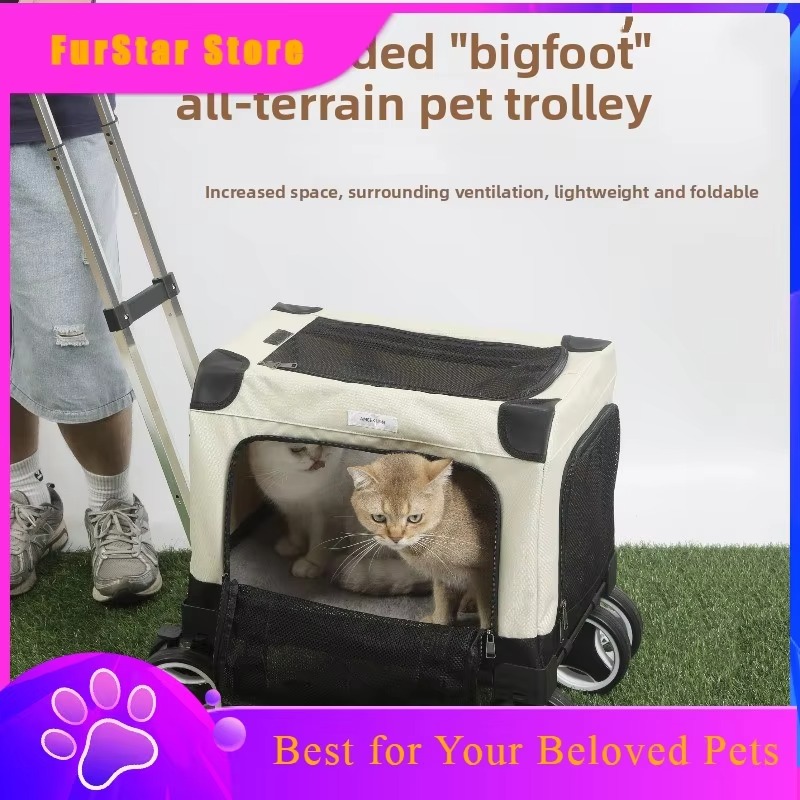 Car Seat Travel Bag - FurStar - Transportín Rodante Grande para