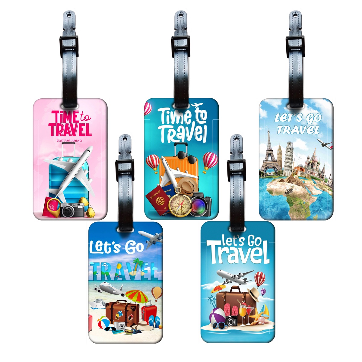 Travel Accessories Plane - Etiqueta de Equipaje Estilo Viaje para