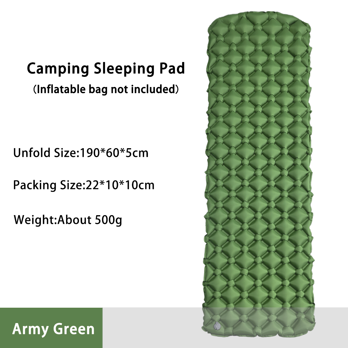 Travel Pillow Inflatable - Colchón Inflable para Acampar, Cama Plegable