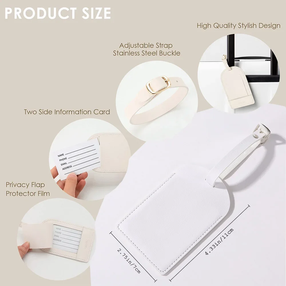 Etiquetas de equipaje de PU pe - Travel Accessories Gifts For Her reseña y precio
