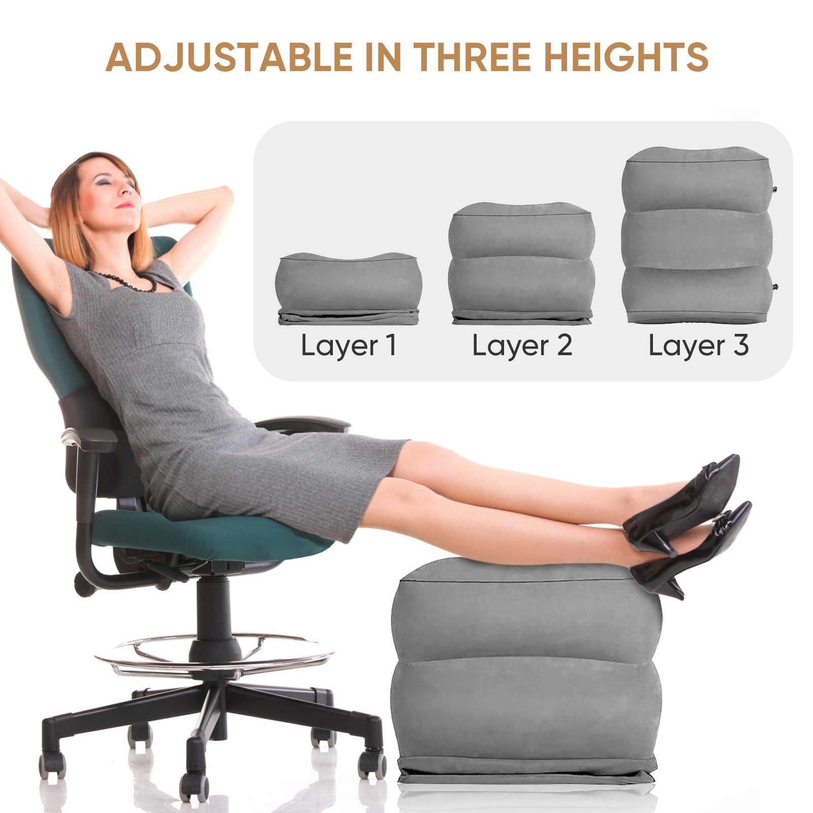 Reposapiés para Avión, Almohad - Travel Pillow Inflatable reseña y precio