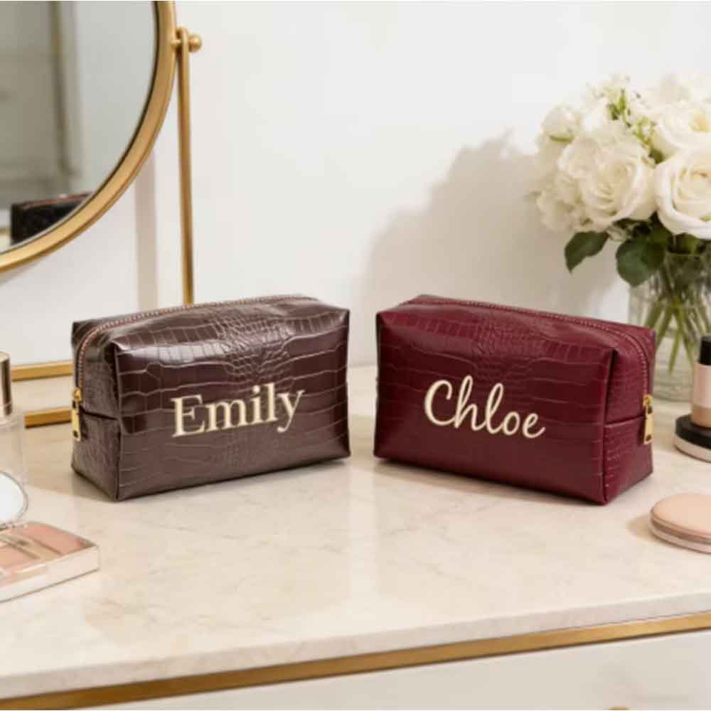 Bolsa de maquillaje bordada co - Travel Accessories Gifts For Her reseña y precio