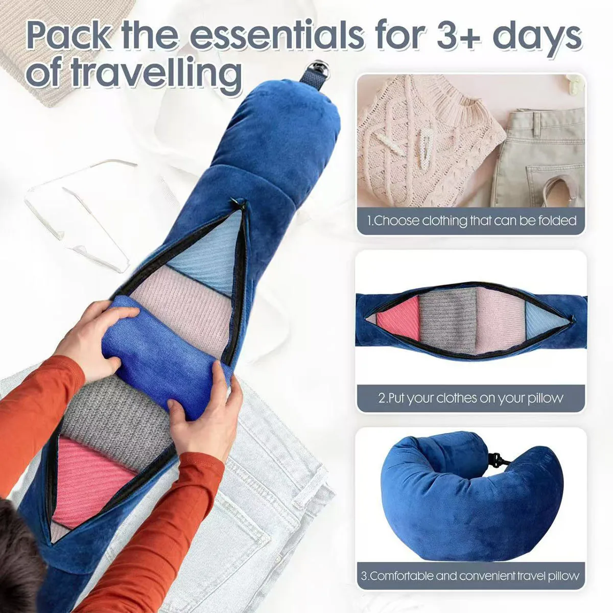 Almohada de Viaje en Forma de  - Travel Pillow Inflatable reseña y precio