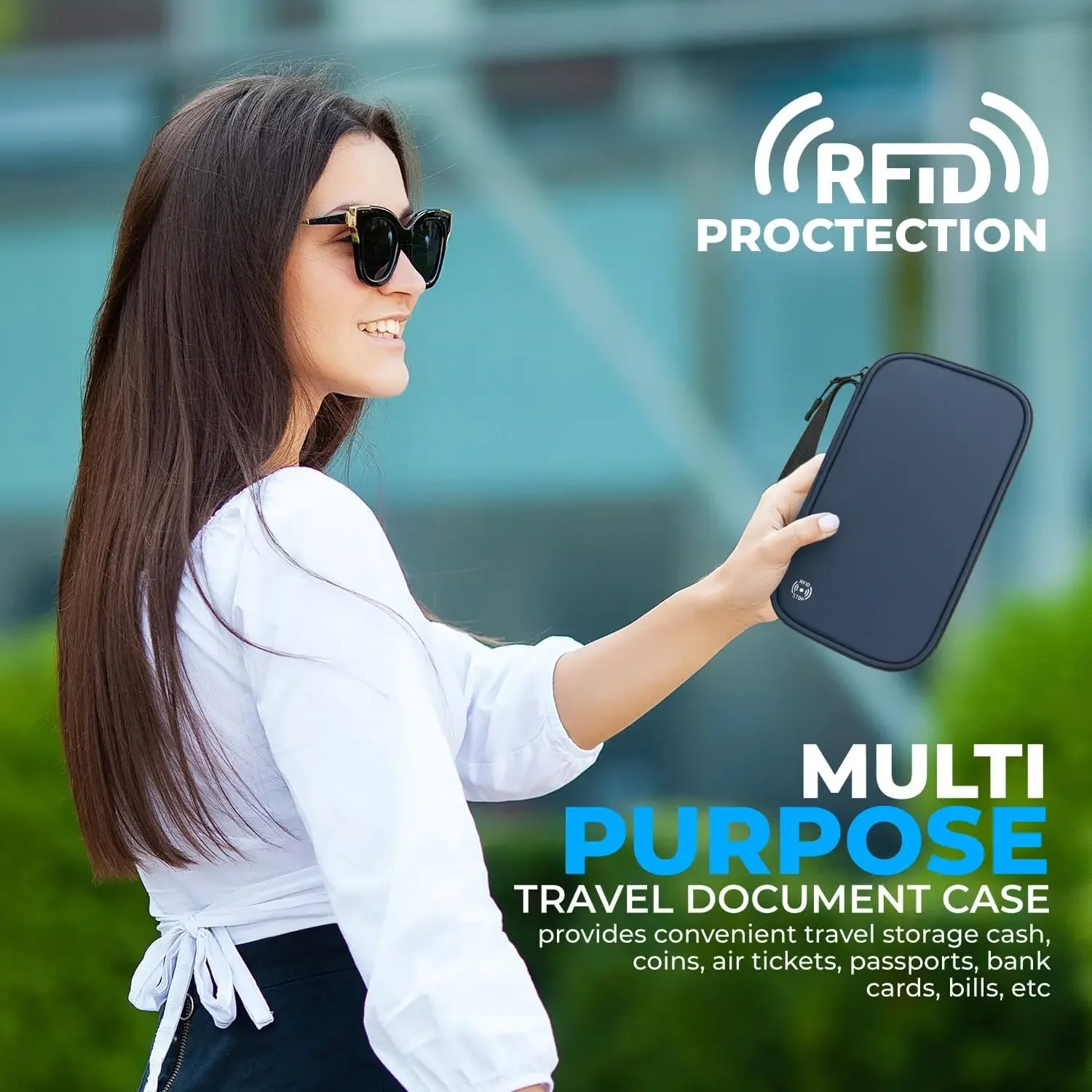 Funda ligera para pasaporte de - Travel Accessories Plane reseña y precio