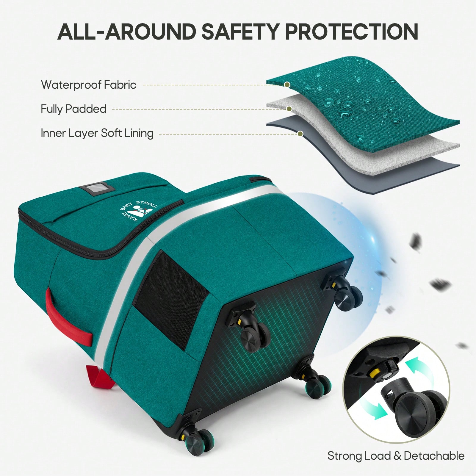 Bolsa de Viaje Acolchada para  - Car Seat Travel Bag reseña y precio