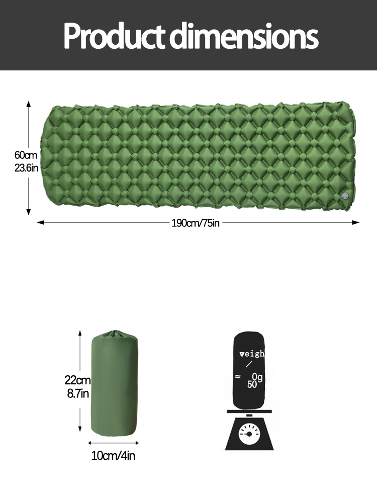 Colchón Inflable para Acampar, - Travel Pillow Inflatable reseña y precio